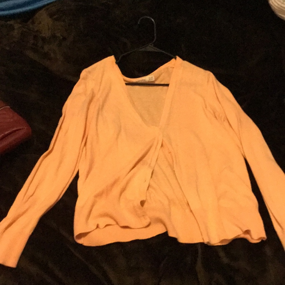 Orange cardigan